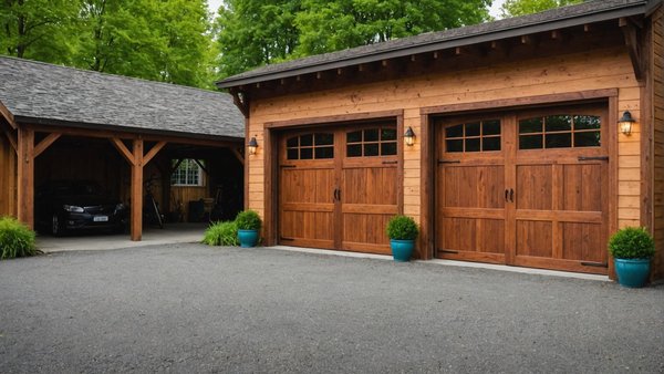 Double garage en bois: améliorez votre espace extérieur
